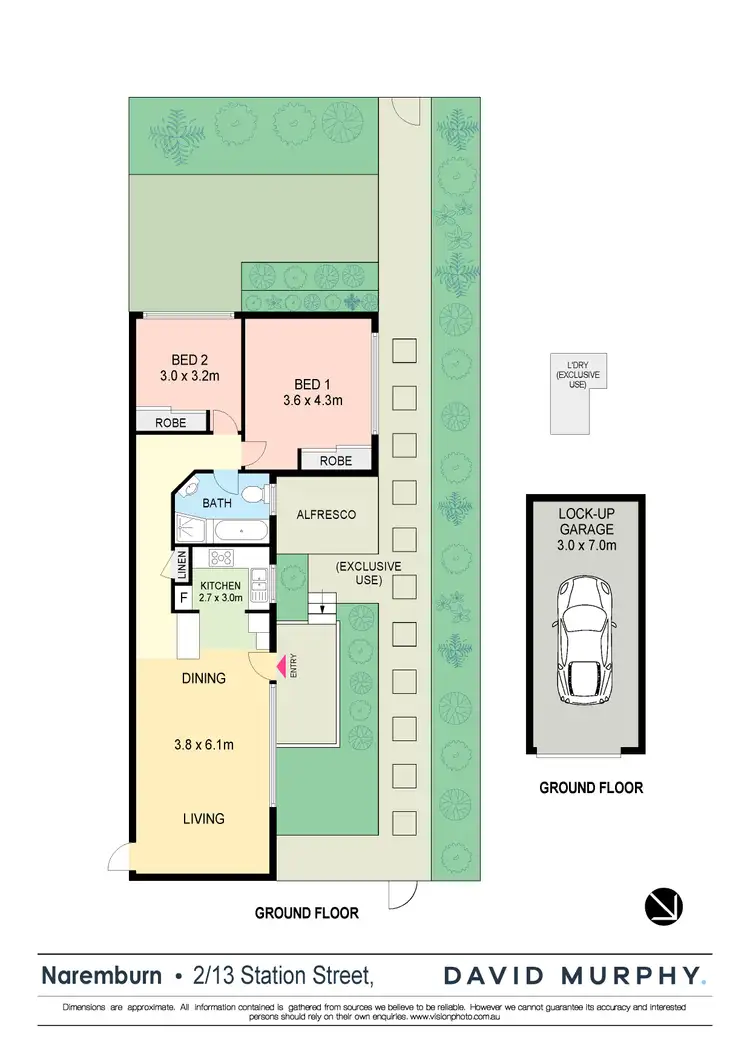 Floorplan of Homely apartment listing, 2/13 Station Street, Naremburn NSW 2065