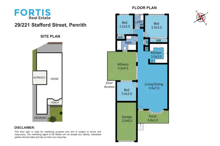 Floorplan of Homely villa listing, 29/221-225 Stafford Street, Penrith NSW 2750