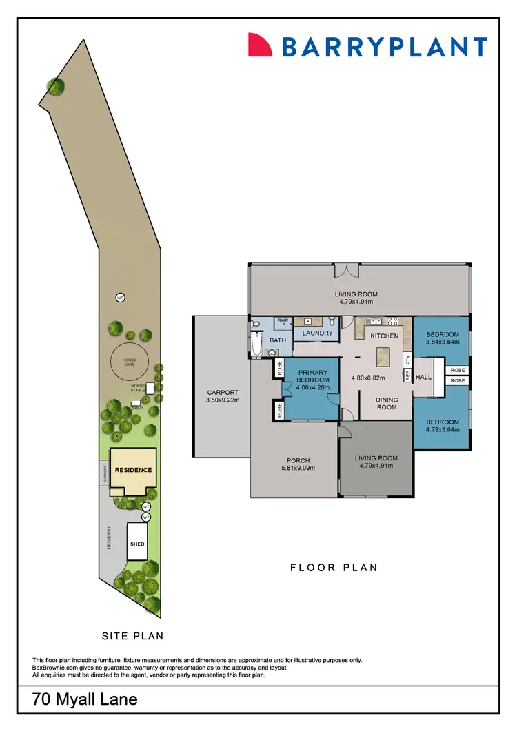 Floorplan of Homely house listing, 70 Myall Lane, Merbein VIC 3505
