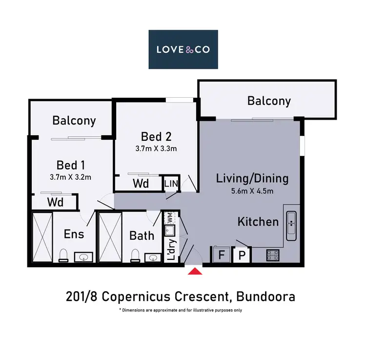 Floorplan of Homely apartment listing, 201/8 Copernicus Crescent, Bundoora VIC 3083
