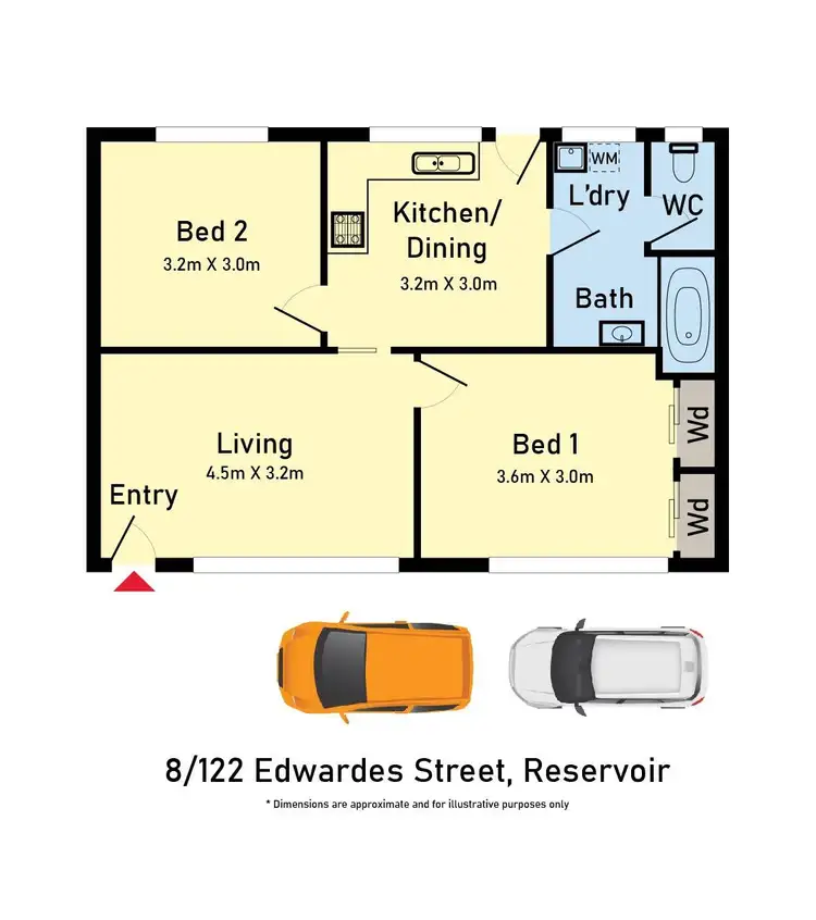 Floorplan of Homely unit listing, 8/122 Edwardes Street, Reservoir VIC 3073