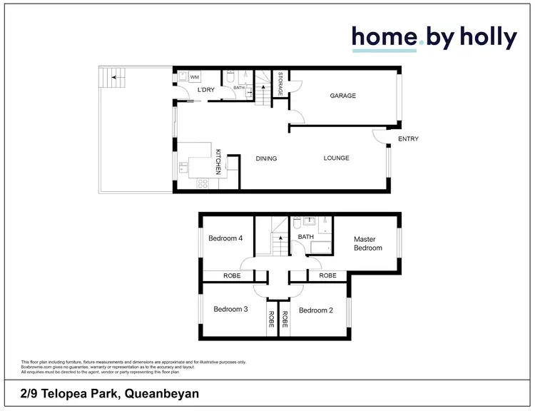 Floorplan of Homely townhouse listing, 2/9 Telopea Place, Queanbeyan NSW 2620