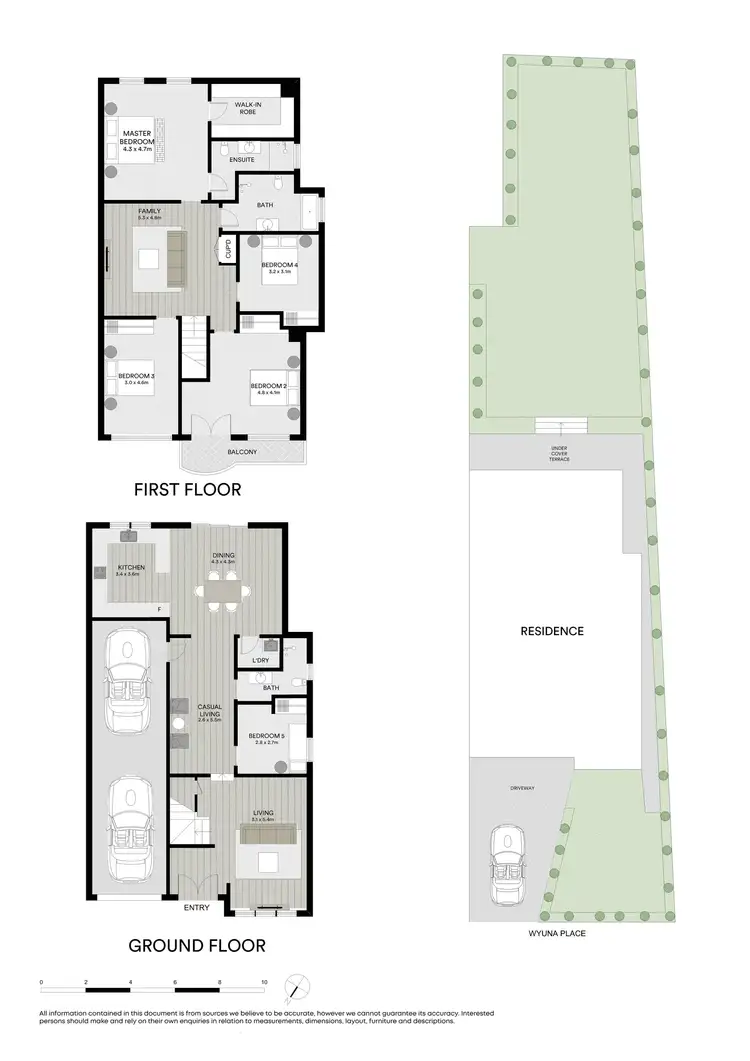 Floorplan of Homely semi-detached listing, 1A Wyuna Place, Oatlands NSW 2117