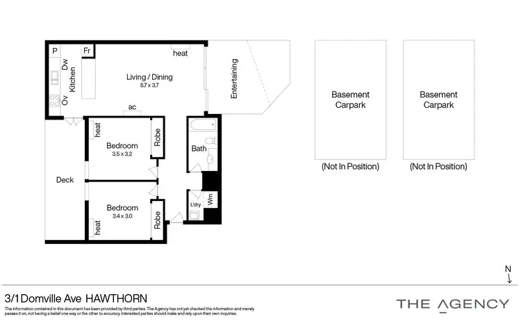Floorplan of Homely apartment listing, 3/1 Domville Avenue, Hawthorn VIC 3122