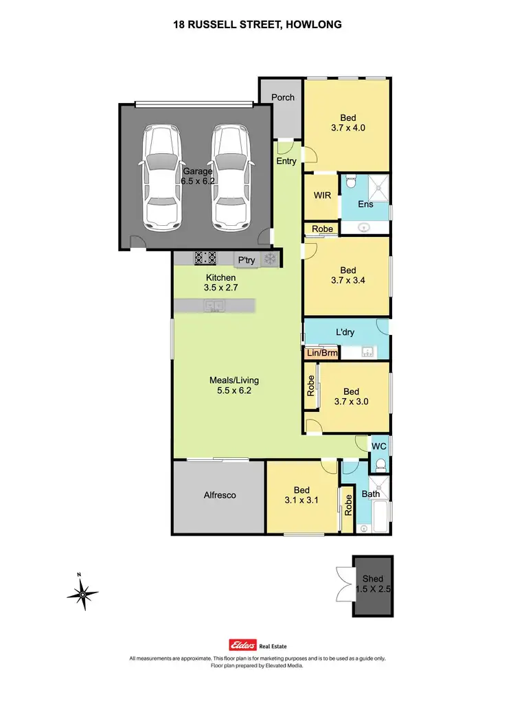 Floorplan of Homely house listing, 18 Russell Street, Howlong NSW 2643
