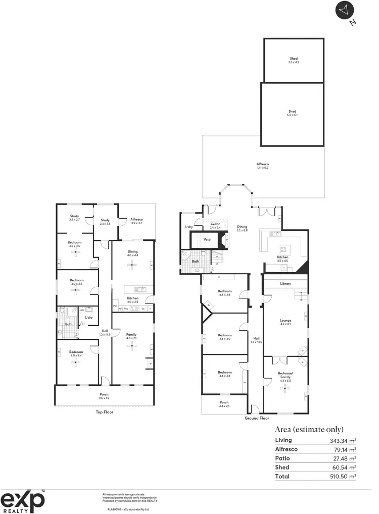 Floorplan of Homely house listing, 8 & 8a Burnside Terrace, Moonta Mines SA 5558