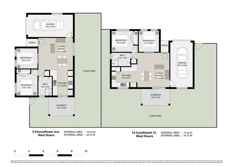Floorplan of Homely semi-detached listing, 8 Flannelflower Avenue, West Nowra NSW 2541