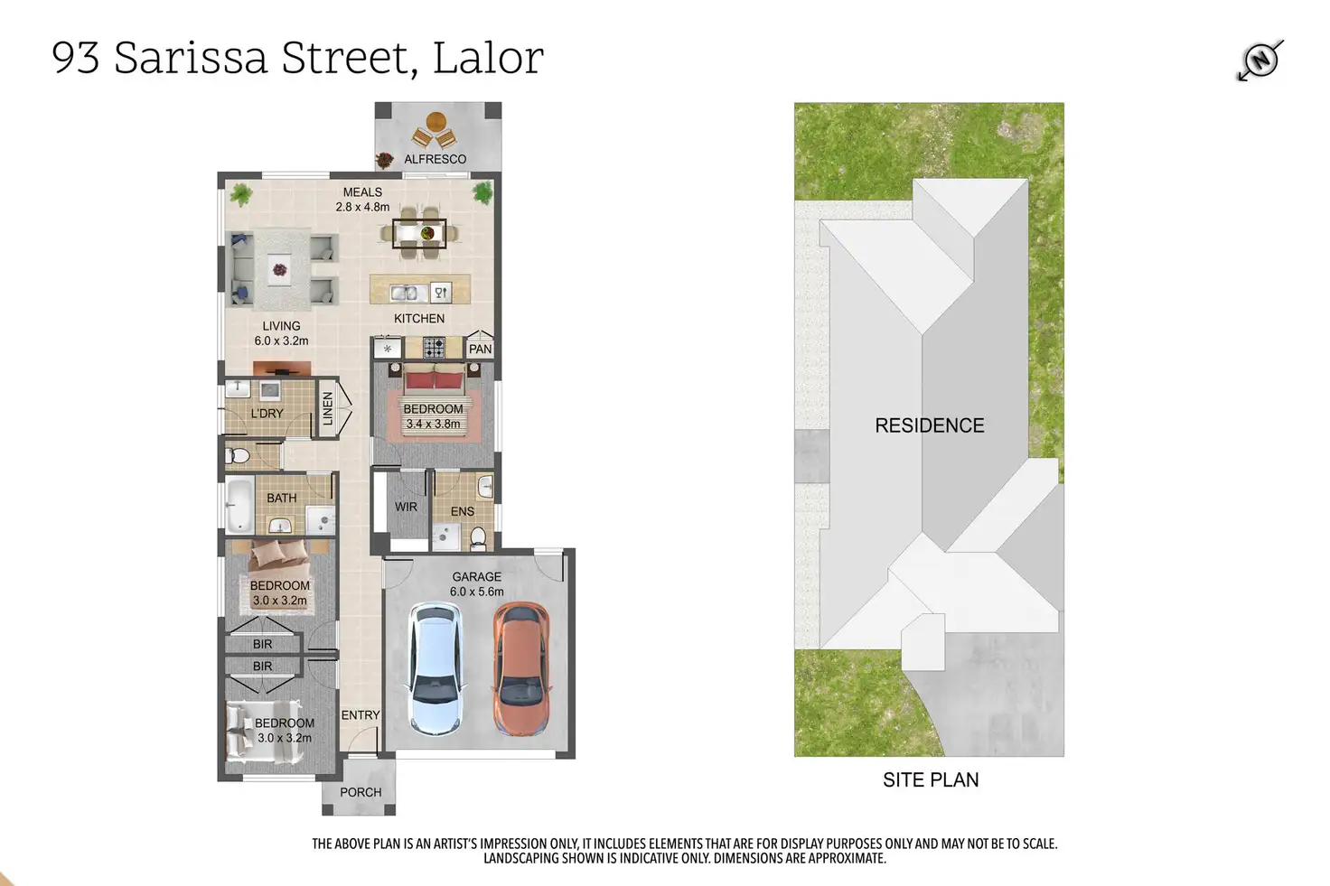 Floorplan of Homely house listing, 93 Sarissa Street, Lalor VIC 3075