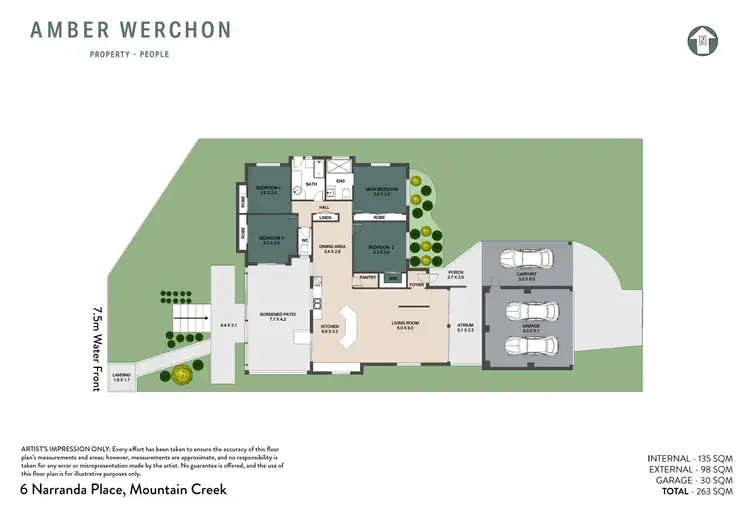 Floorplan of Homely house listing, 6 Narranda Place, Mountain Creek QLD 4557