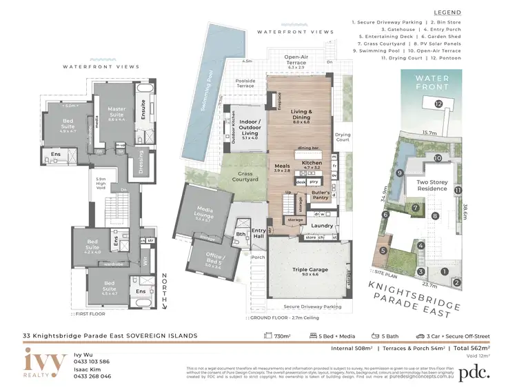 Floorplan of Homely house listing, 33 Knightsbridge Parade East, Sovereign Islands QLD 4216