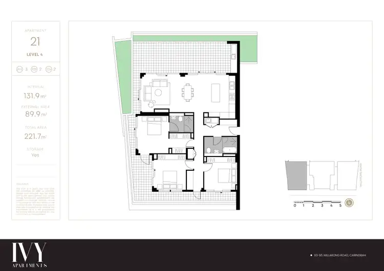 Floorplan of Homely apartment listing, 21/93 Willarong Road, Caringbah NSW 2229