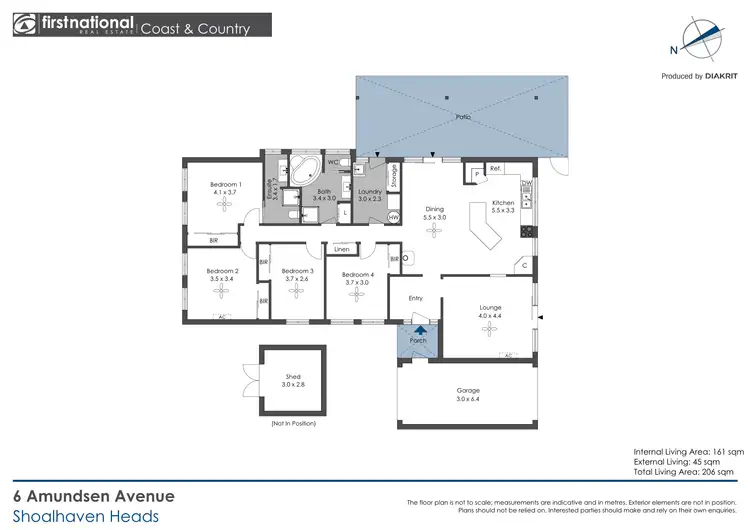 Floorplan of Homely house listing, 6 Amundsen Avenue, Shoalhaven Heads NSW 2535