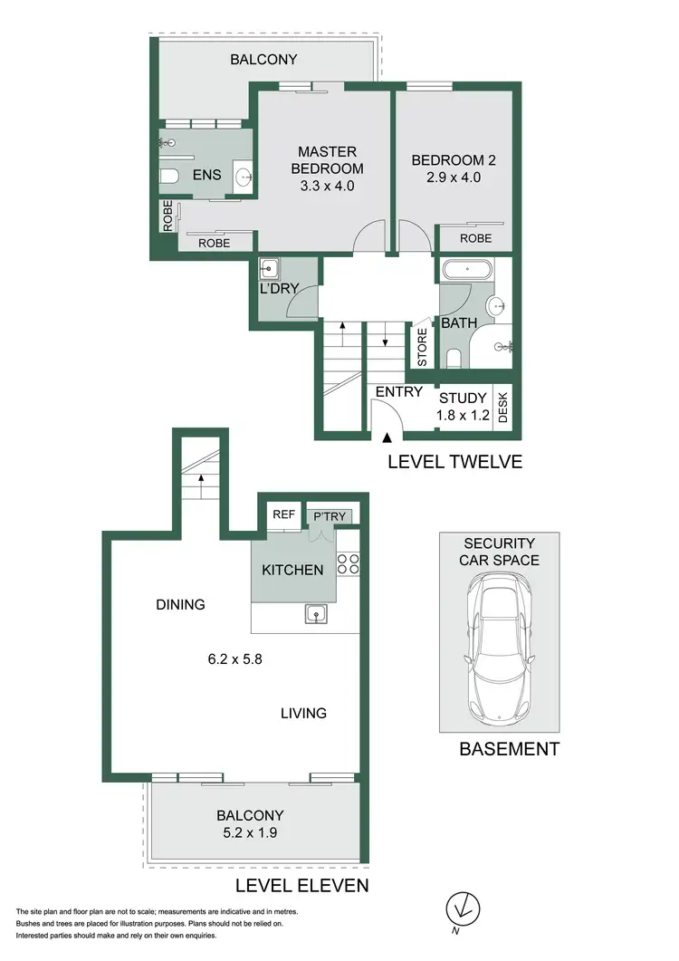 Floorplan of Homely apartment listing, D1213/780 Bourke Street, Redfern NSW 2016