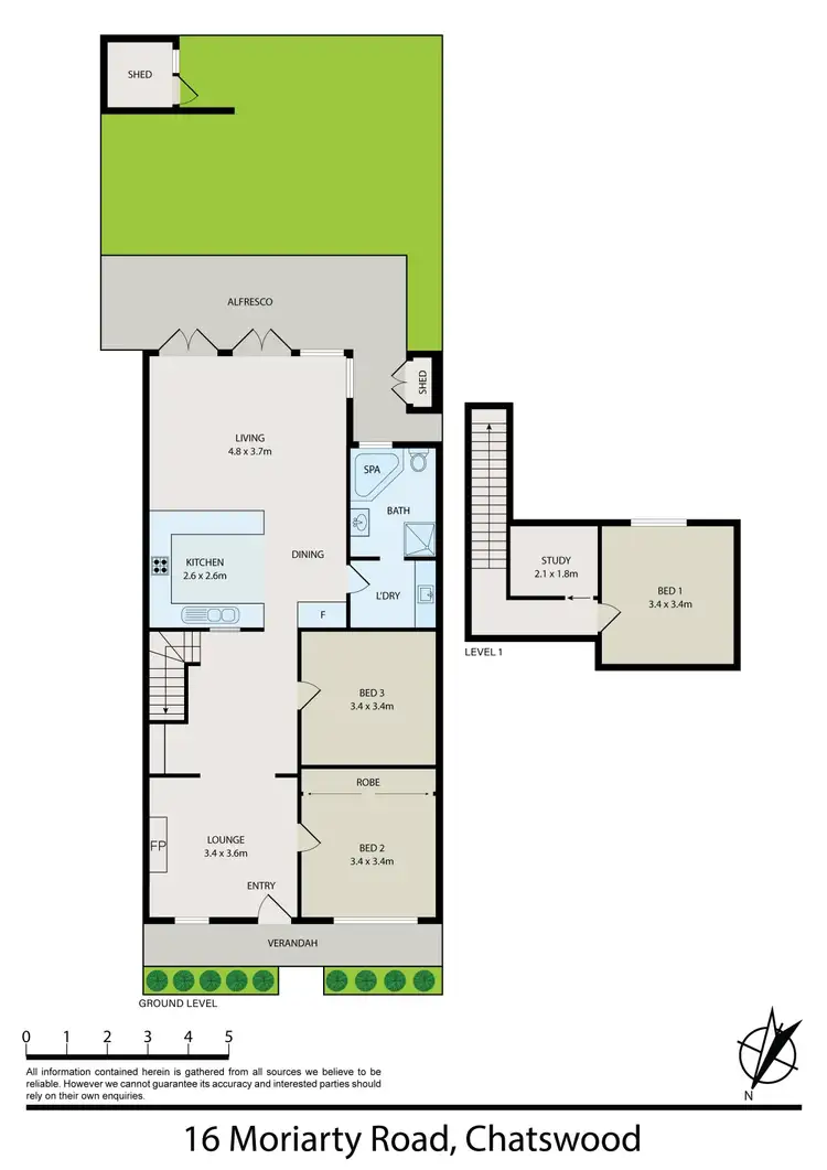 Floorplan of Homely house listing, 16 & 18 Moriarty Road, Chatswood NSW 2067