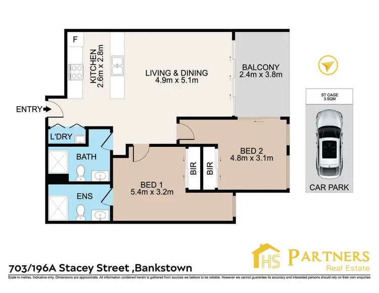 Floorplan of Homely apartment listing, 703/196A Stacey Street, Bankstown NSW 2200