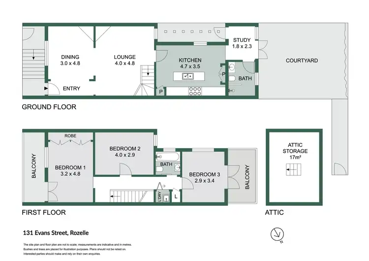 Floorplan of Homely house listing, 131 Evans Street, Rozelle NSW 2039
