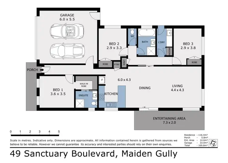 Floorplan of Homely house listing, 49 Sanctuary Boulevard, Maiden Gully VIC 3551
