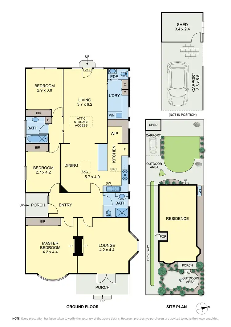 Floorplan of Homely house listing, 61 Carnarvon Road, Strathmore VIC 3041