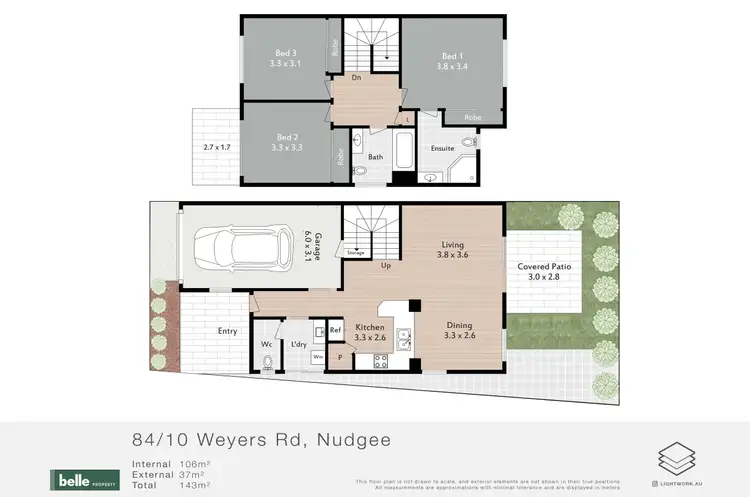 Floorplan of Homely townhouse listing, 84/10 Weyers Road, Nudgee QLD 4014