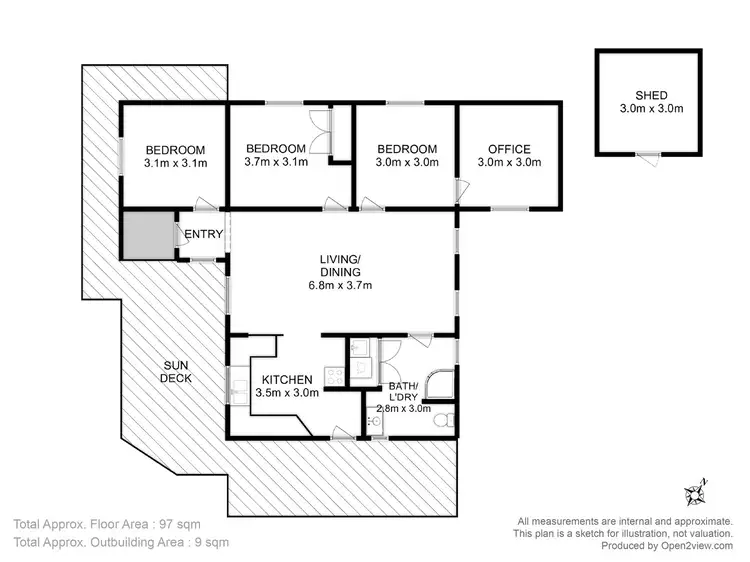 Floorplan of Homely house listing, 35 Ridge Road, Dodges Ferry TAS 7173