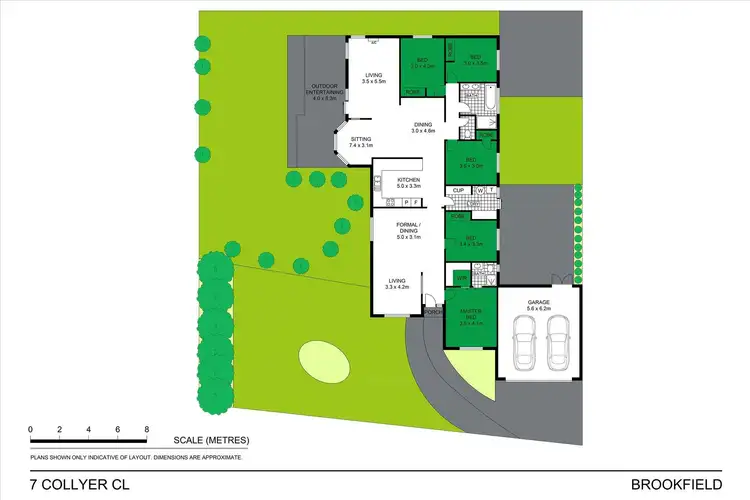 Floorplan of Homely house listing, 7 Collyer Close, Brookfield VIC 3338