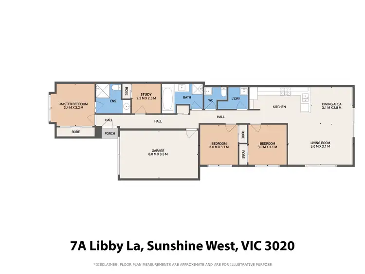 Floorplan of Homely house listing, 7A Libby Lane, Sunshine West VIC 3020