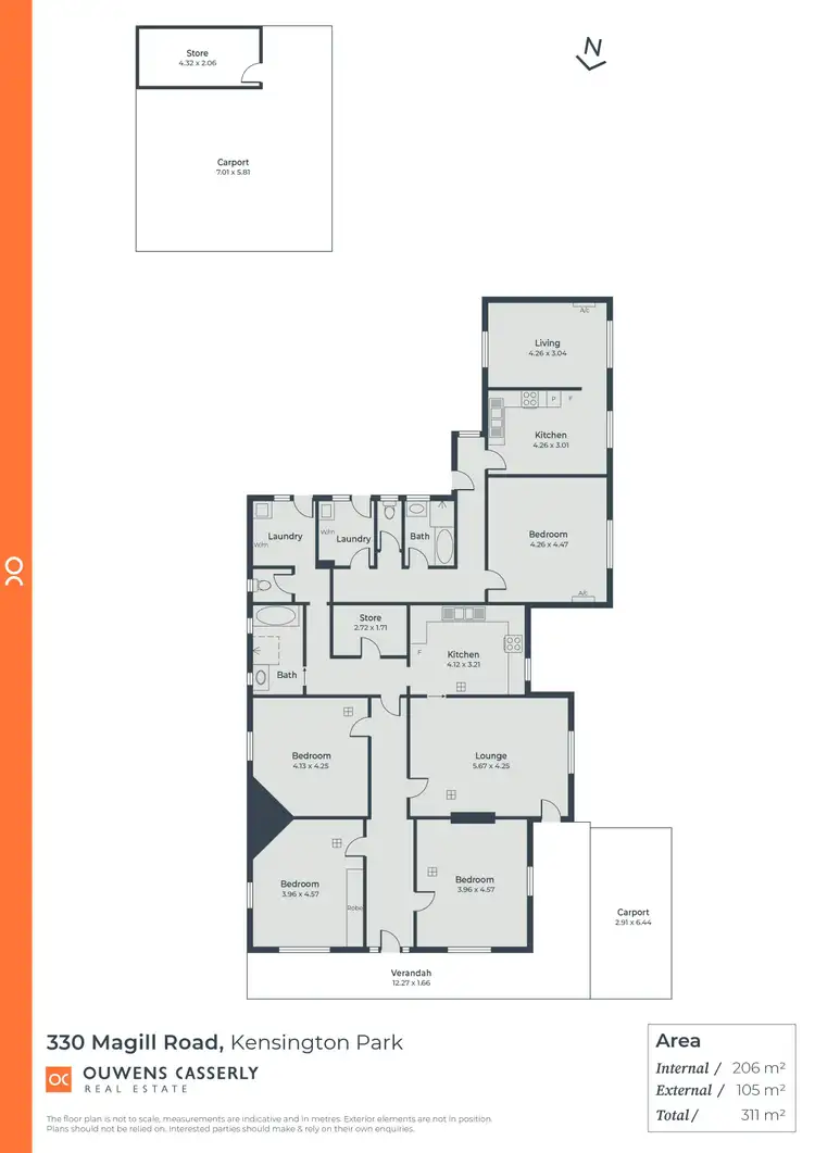 Floorplan of Homely house listing, 330 Magill Road, Kensington Park SA 5068
