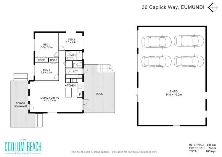 Floorplan of Homely house listing, 36 Caplick Way, Eumundi QLD 4562