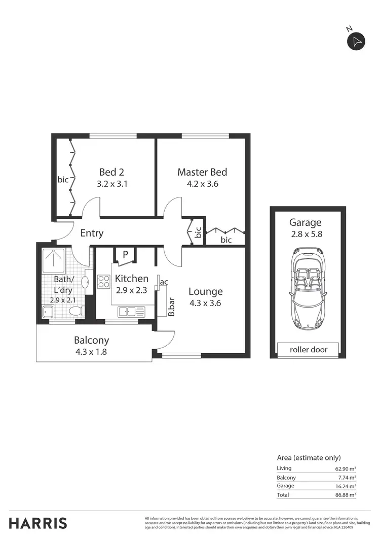 Floorplan of Homely unit listing, 18/515 Main North Road, Elizabeth SA 5112
