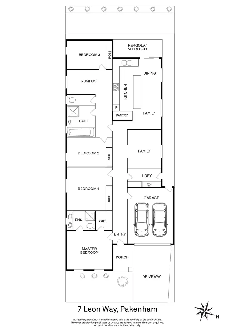 Floorplan of Homely house listing, 7 Leon Way, Pakenham VIC 3810