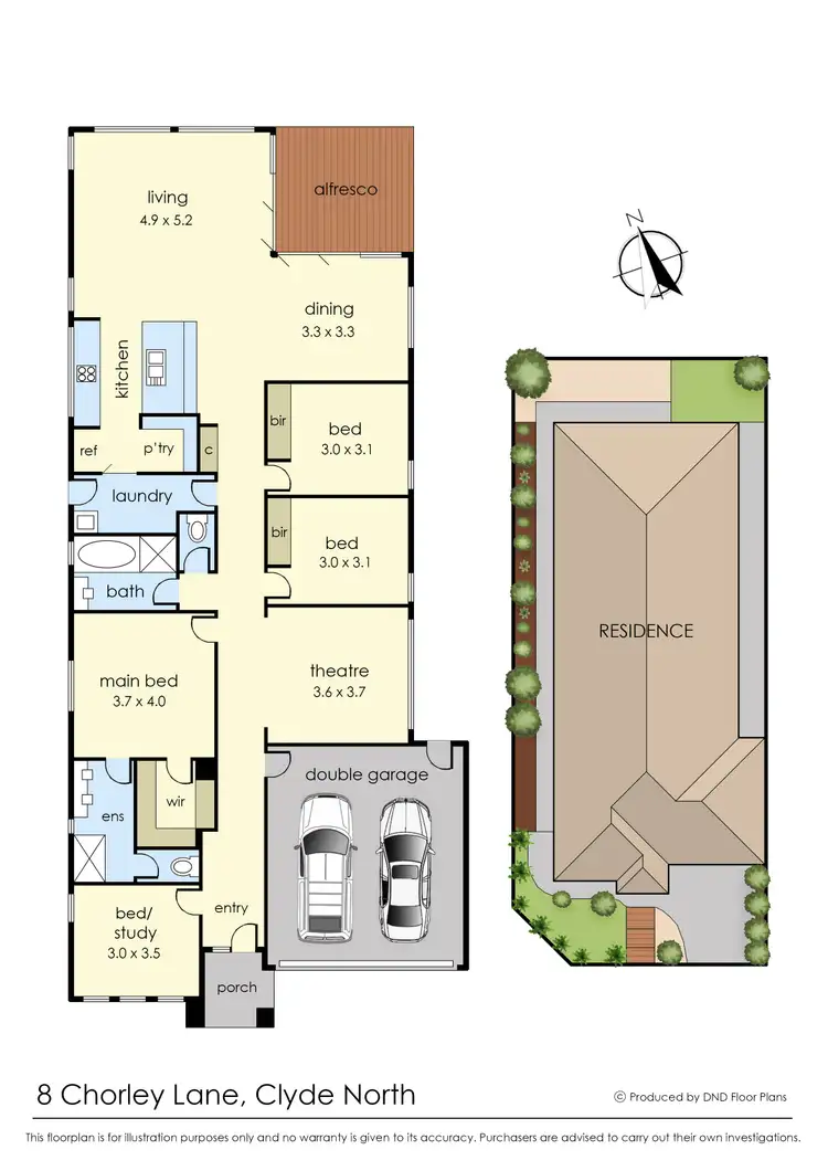 Floorplan of Homely house listing, 8 Chorley Lane, Clyde North VIC 3978