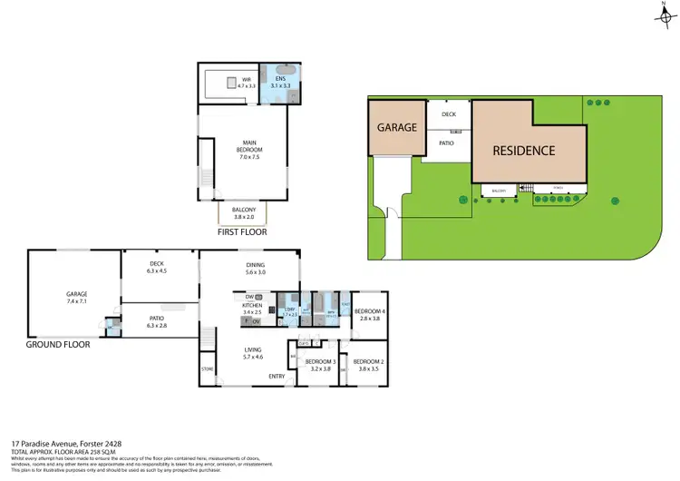 Floorplan of Homely house listing, 17 Paradise Avenue, Forster NSW 2428