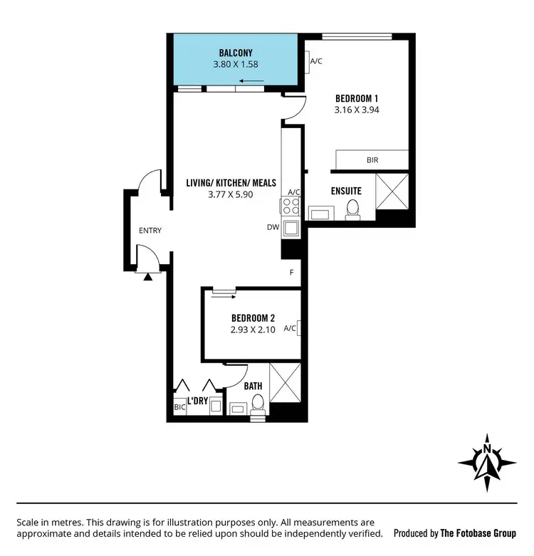 Floorplan of Homely unit listing, 502/250 Flinders Street, Adelaide SA 5000