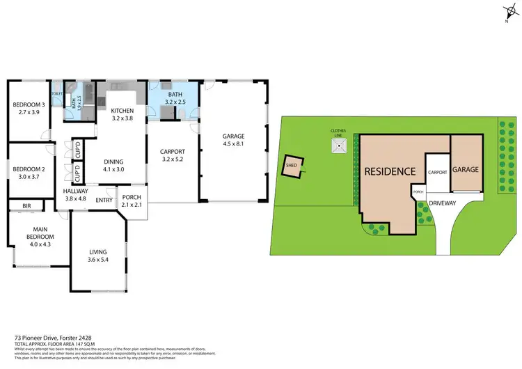 Floorplan of Homely house listing, 73 Pioneer Drive, Forster NSW 2428