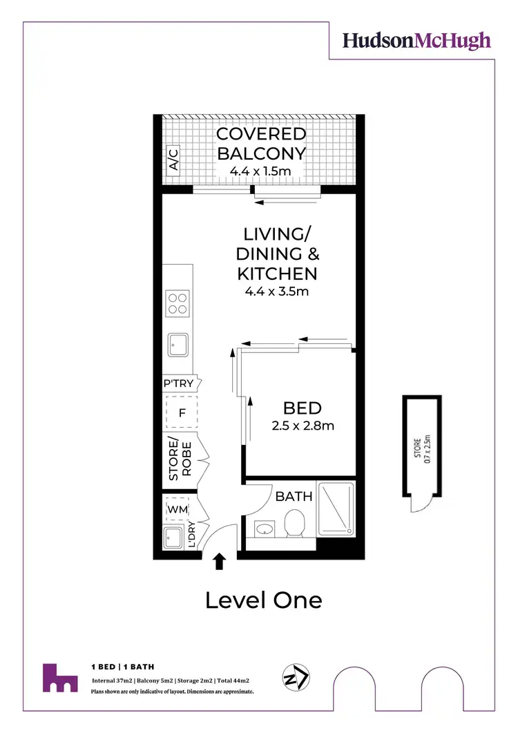 Floorplan of Homely studio listing, G03/45 Upward Street, Leichhardt NSW 2040