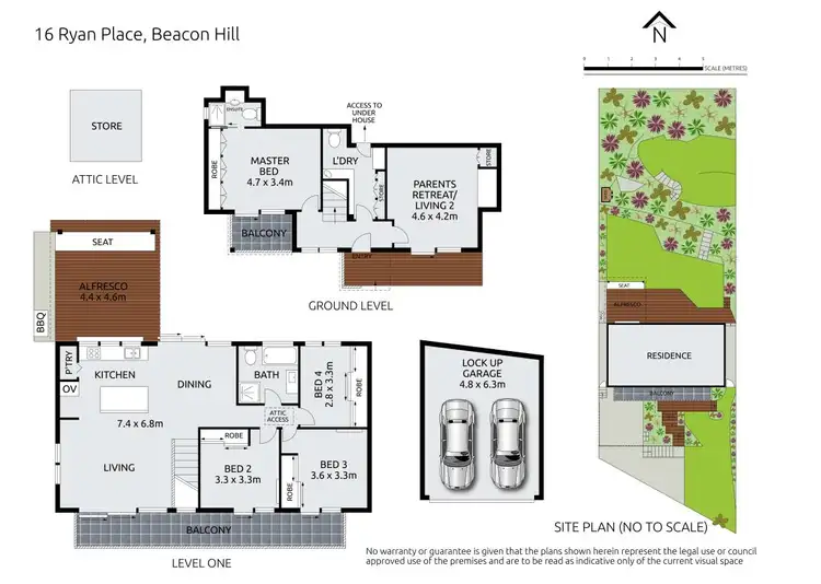 Floorplan of Homely house listing, 16 Ryan Place, Beacon Hill NSW 2100
