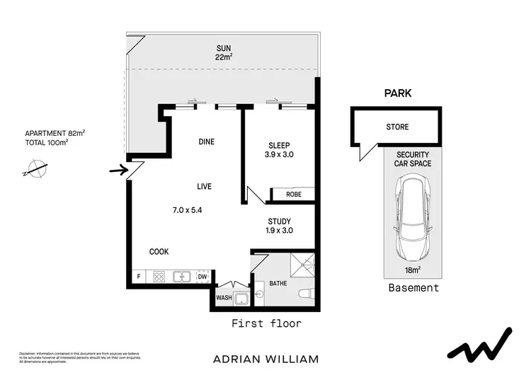 Floorplan of Homely apartment listing, 103/8 Reede Street, Turrella NSW 2205