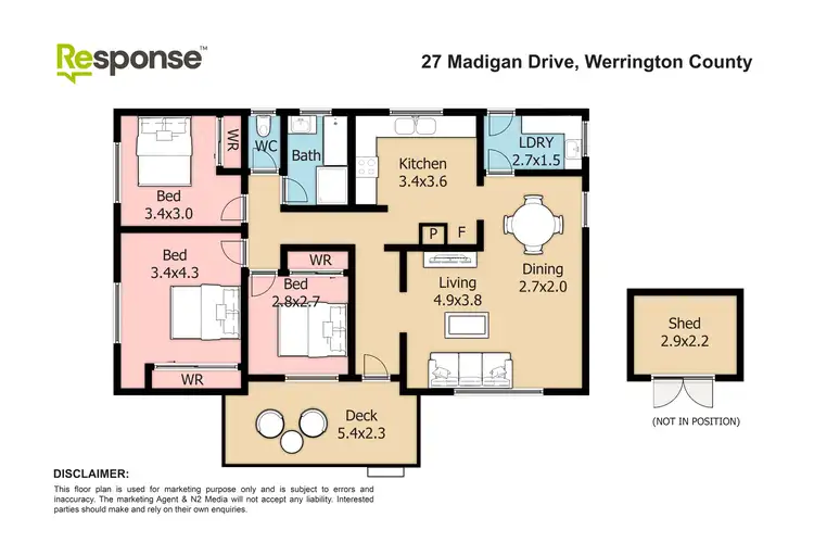 Floorplan of Homely house listing, 27 Madigan Drive, Werrington County NSW 2747
