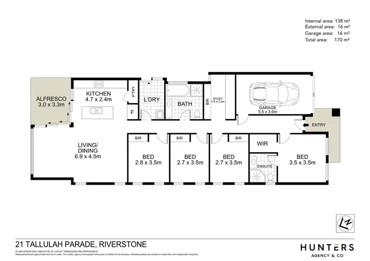Floorplan of Homely house listing, 21 Tallulah Parade, Riverstone NSW 2765