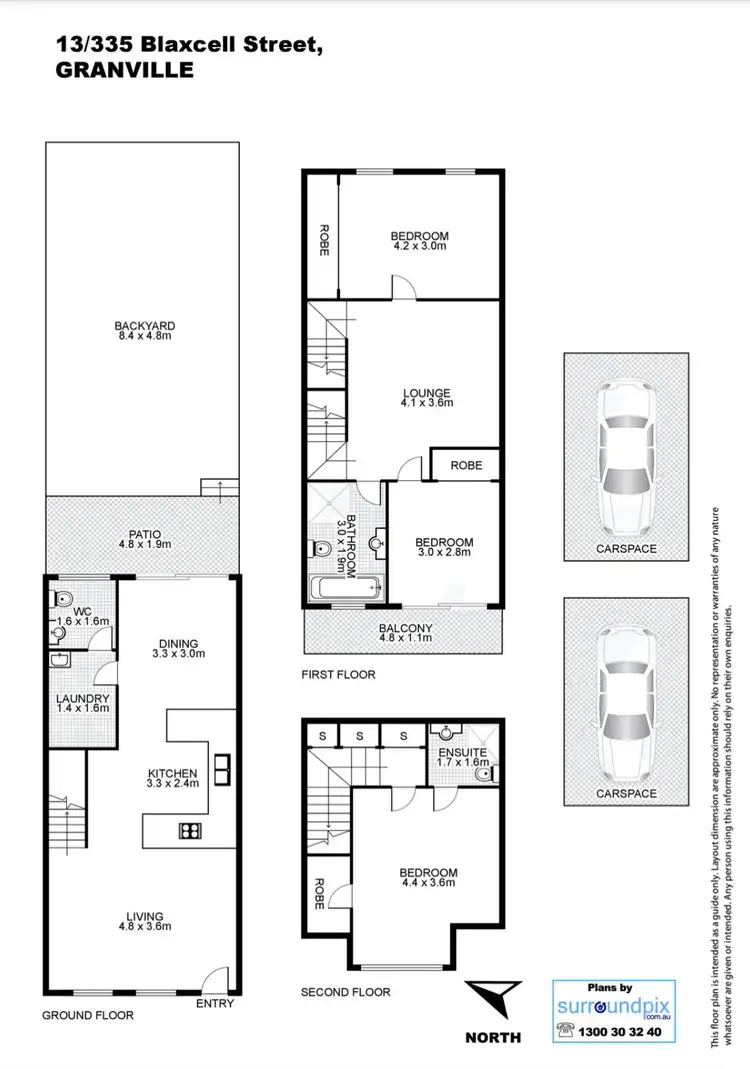 Floorplan of Homely townhouse listing, 13/335-339 Blaxcell Street, Granville NSW 2142