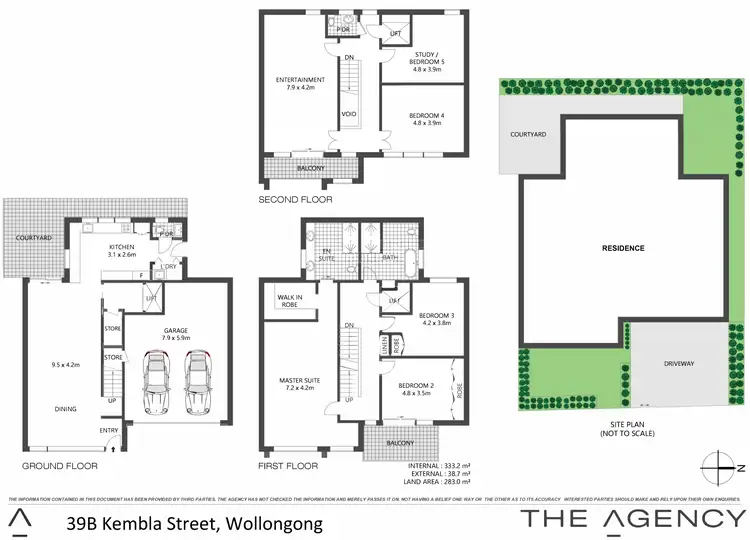 Floorplan of Homely semi-detached listing, 39B Kembla Street, Wollongong NSW 2500