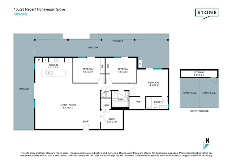 Floorplan of Homely unit listing, 105/23 Regent Honeyeater Grove, North Kellyville NSW 2155