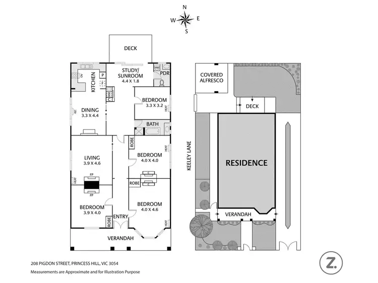 Floorplan of Homely house listing, 208 Pigdon Street, Princes Hill VIC 3054
