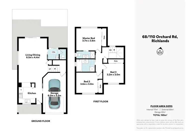 Floorplan of Homely townhouse listing, 68/110 Orchard Road, Richlands QLD 4077
