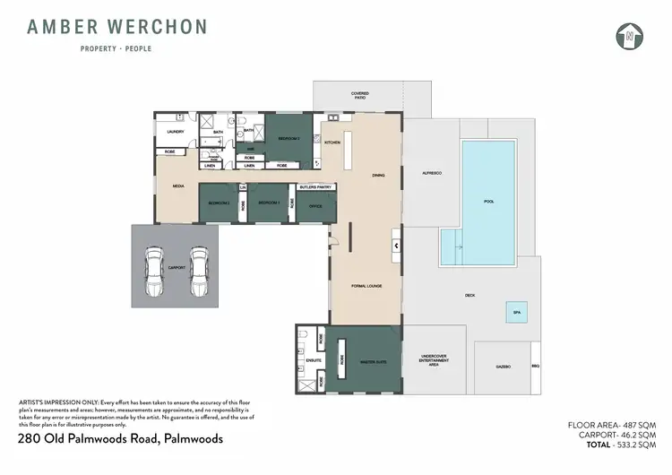 Floorplan of Homely rural property listing, 280 Old Palmwoods Road, Palmwoods QLD 4555