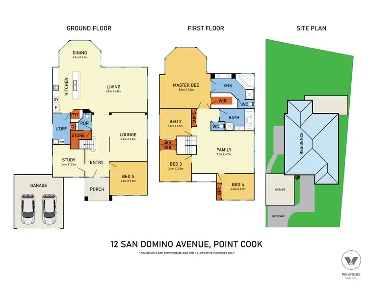 Floorplan of Homely house listing, 12 San Domino Avenue, Point Cook VIC 3030