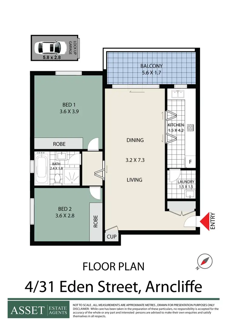 Floorplan of Homely apartment listing, 4/31-37 Eden Street, Arncliffe NSW 2205