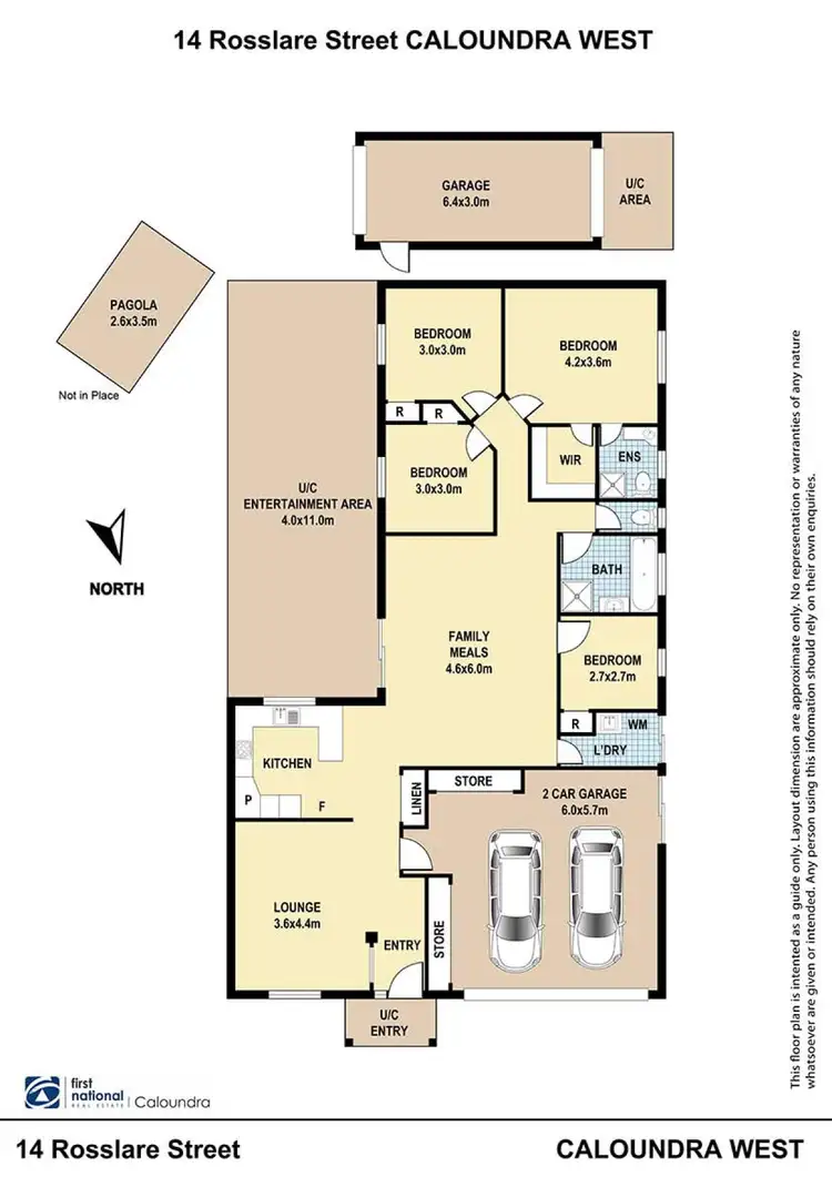 Floorplan of Homely house listing, 14 Rosslare Street, Caloundra West QLD 4551