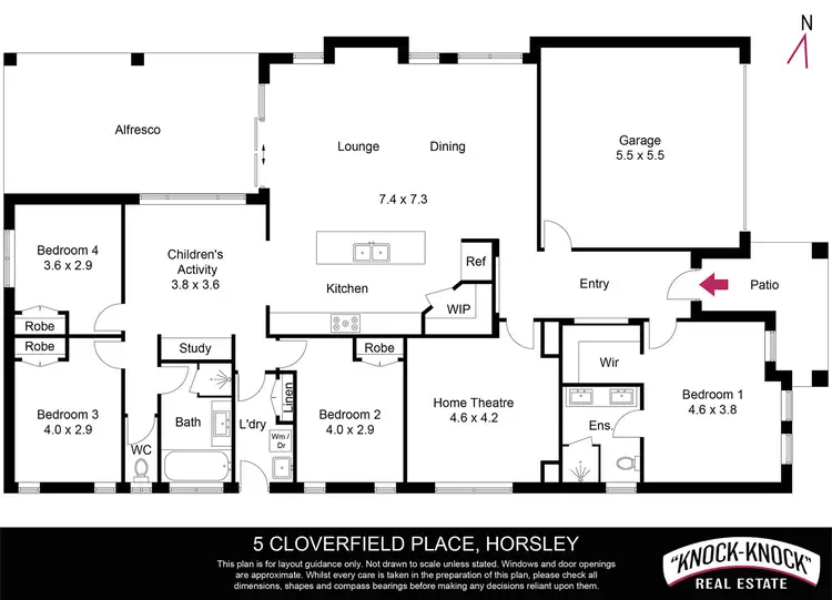 Floorplan of Homely house listing, 5 Cloverfield Place, Horsley NSW 2530