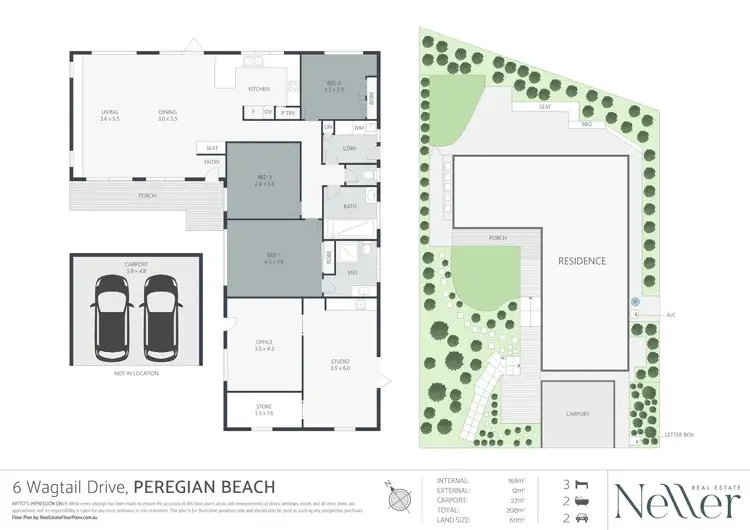 Floorplan of Homely house listing, 6 Wagtail Drive, Peregian Beach QLD 4573